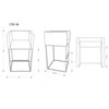 Manhattan Comfort Embassy Barstool in Grey and Black (Set of 3) 3-BS018-GY